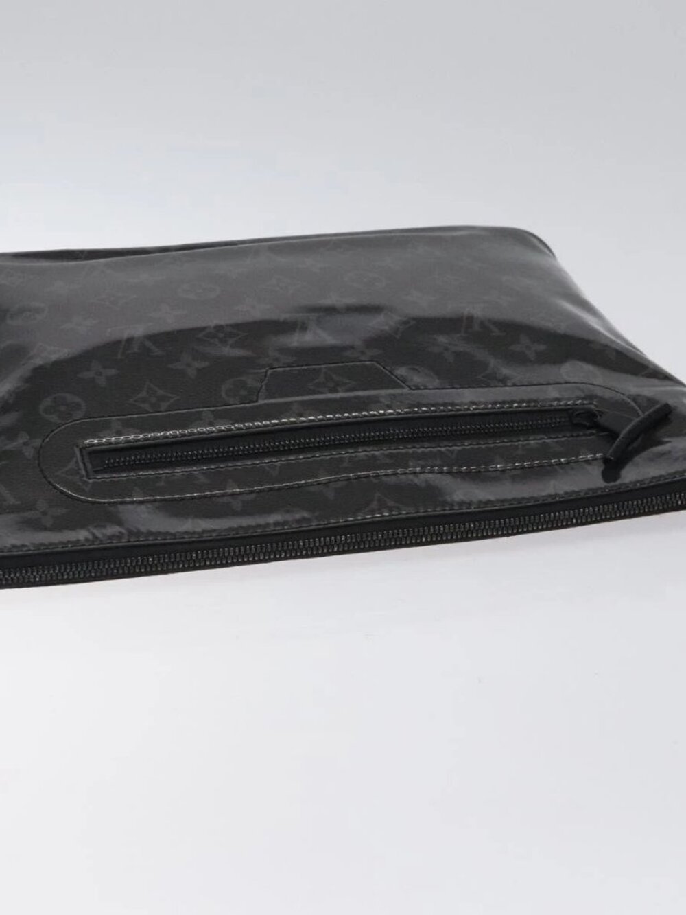 LOUIS VUITTON Eclipse Glaze Pochette Cosmos Clutch Bag M63373 LV Auth BA2380 - Picture 5 of 14